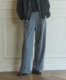 SALT AND CHOCOLATE（ソルトアンドチョコレート）の「Wide banding slacks gray 4W241V002（スラックス）」
