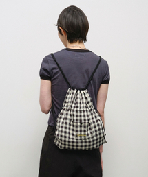 TYPESERVICE（タイプサービス）の「Checkered Button Pocket Bag [Black]（バックパック/リュック）」
