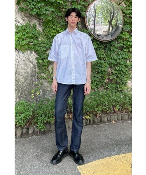 VTWO(ブイツー)の「ウォッシングポケットバクシハーフシャツ_ホワイト(シャツ/ブラウス・メンズ・その他・SMALL/MEDIUM/LARGE)」の3枚目の写真