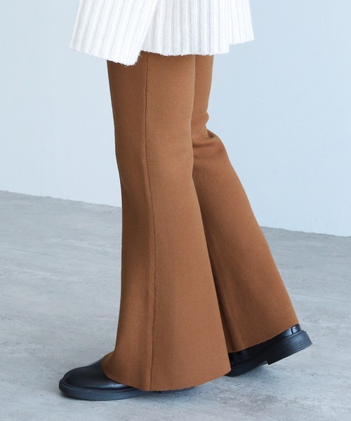 reca（レカ）の「ジャガードニットフレアパンツ（その他パンツ・レディース・ブラック/グレー/キャメル・FREE）」の9枚目の写真