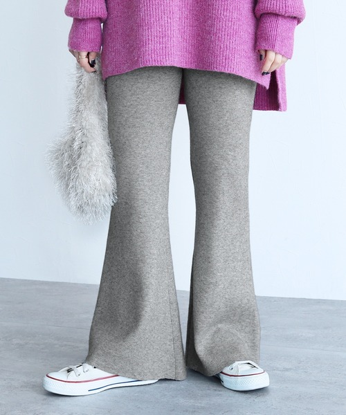 セール】ジャガードニットフレアパンツ（その他パンツ）｜reca（レカ