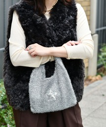 LAZY SUSAN（レイジースーザン）の「ミニバッグ　スターラメニット（トートバッグ）」