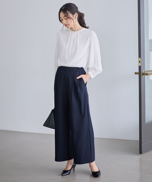 ANY(エニィ)の「イージーケアライトストレッチワイドパンツ(その他パンツ・レディース・ライトグレー系/ネイビー系/ブルー系/ブラウン系/アイボリー系1/ライトイエロー系・SMALL/MEDIUM/LARGE)」の22枚目の写真