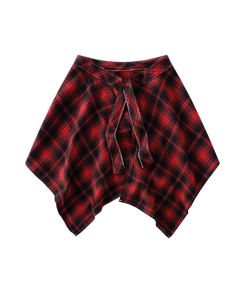 HOOK(フック)の「HOOK -select- チェック柄付け裾 腰巻(その他パンツ・メンズ・ライトブルー/クリーム/ブルー/イエロー/オレンジ/レッド/ワインレッド・FREE)」の8枚目の写真