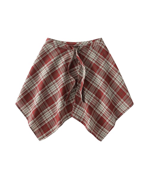 HOOK(フック)の「HOOK -select- チェック柄付け裾 腰巻(その他パンツ・メンズ・ライトブルー/クリーム/ブルー/イエロー/オレンジ/レッド/ワインレッド・FREE)」の10枚目の写真