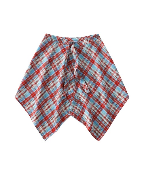 HOOK(フック)の「HOOK -select- チェック柄付け裾 腰巻(その他パンツ・メンズ・ライトブルー/クリーム/ブルー/イエロー/オレンジ/レッド/ワインレッド・FREE)」の14枚目の写真