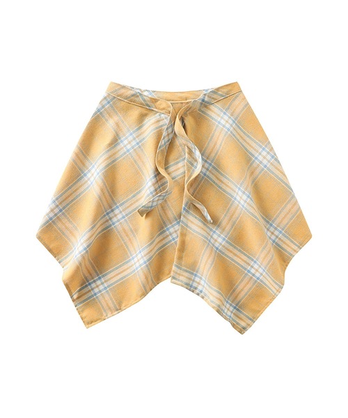 HOOK(フック)の「HOOK -select- チェック柄付け裾 腰巻(その他パンツ・メンズ・ライトブルー/クリーム/ブルー/イエロー/オレンジ/レッド/ワインレッド・FREE)」の18枚目の写真