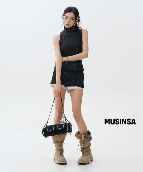 ROSEFRANTZ（ロゼフランツ）の「Multi Pocket Studded Shoulder Bag [Black]（ショルダーバッグ・レディース・ブラック・FREE）」の11枚目の写真
