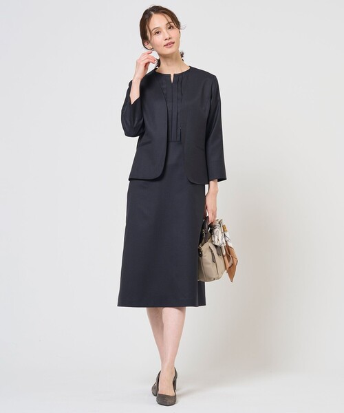 J.PRESS（ジェイプレス）の「Traditional print  スクエア スカーフ（バンダナ/スカーフ・レディース・ネイビー系5/黄土色系5・F）」の9枚目の写真