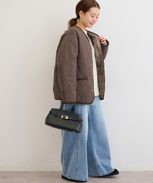 JOURNAL STANDARD relume（ジャーナルスタンダード　レリューム）の「《追加》コクーンキルティングブルゾン（その他アウター・レディース・ブラウン/カーキ/ブラック・FREE）」の11枚目の写真