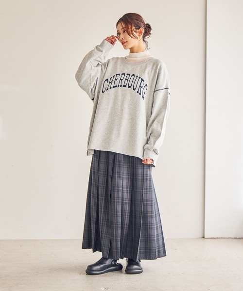 セール】裏毛ステッチロゴスウェット（スウェット）｜studio CLIP