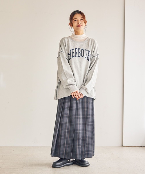 セール】裏毛ステッチロゴスウェット（スウェット）｜studio CLIP