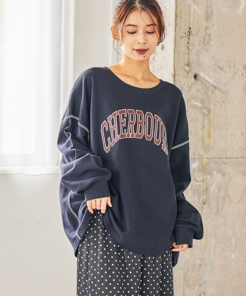 セール】裏毛ステッチロゴスウェット（スウェット）｜studio CLIP