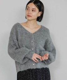 A part by（アパートバイ）の「【WEB限定】キンボタンシャギーVネックカーディガン（カーディガン/ボレロ・レディース）」