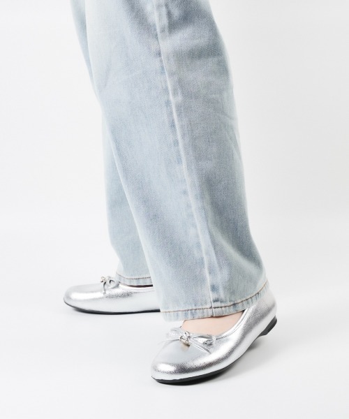 BONTRE（ボントレ）の「レザーバレエシューズ/BONTRE 50301-VA（パンプス・レディース・ブラック/シルバー・39/38/37/36/35）」の2枚目の写真