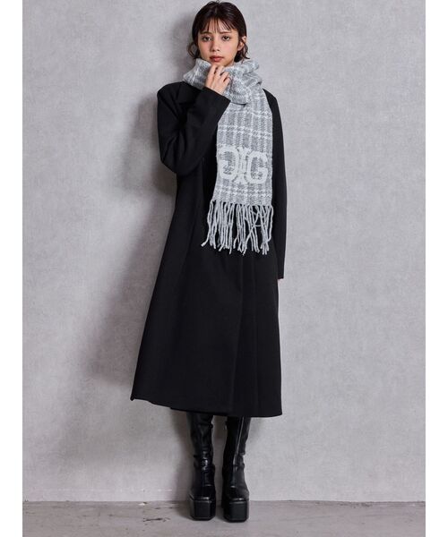 GYDA（ジェイダ）の「ベルト付タイトエコファーロングコート