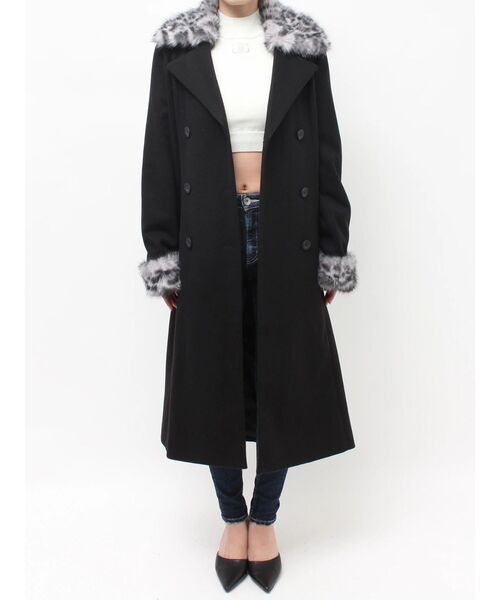 GYDA（ジェイダ）の「ベルト付タイトエコファーロングコート