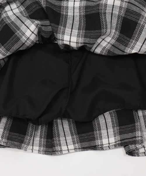 Figments（フィグメンツ）の「フリルチェックスカパン（スカート・レディース・ブラック/レッド・FREE）」の4枚目の写真