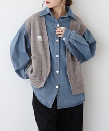 A.N.L | A.N.L フェイクレイヤードデニムジャケット(デニムジャケット)