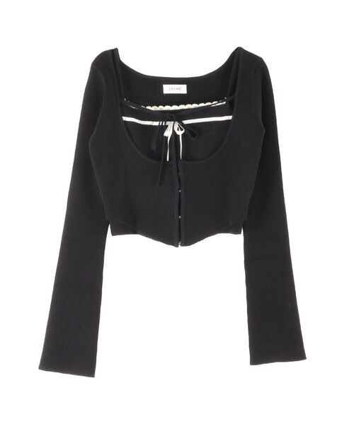 EATME(イートミー)の「バイカラーキャミニットアンサンブル(ニット/セーター・レディース・グレー/ベージュ/ブラック・FREE)」の17枚目の写真