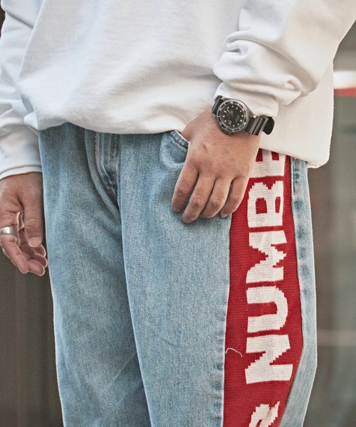 ALL RUNS(オールランズ)の「Sports Muffler Wide Denim Pants サッカーマフラー イージーデニムパンツ(デニムパンツ・メンズ・その他1/その他2/その他3/その他4/その他5・FREE)」の15枚目の写真