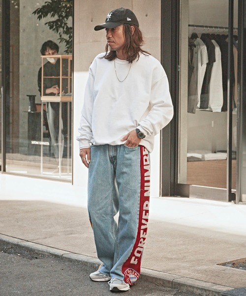 ALL RUNS(オールランズ)の「Sports Muffler Wide Denim Pants サッカーマフラー イージーデニムパンツ(デニムパンツ・メンズ・その他1/その他2/その他3/その他4/その他5・FREE)」の17枚目の写真