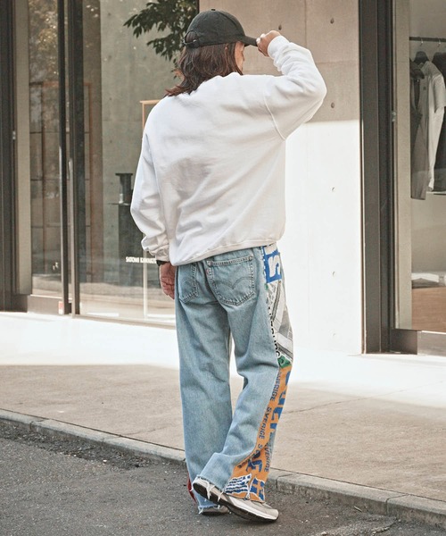 ALL RUNS(オールランズ)の「Sports Muffler Wide Denim Pants サッカーマフラー イージーデニムパンツ(デニムパンツ・メンズ・その他1/その他2/その他3/その他4/その他5・FREE)」の18枚目の写真