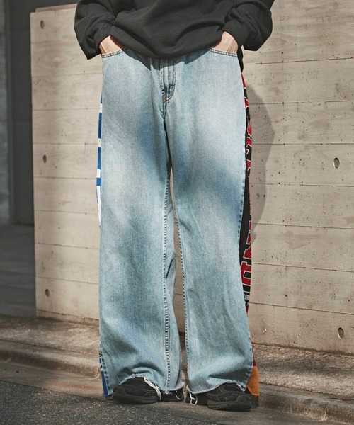 ALL RUNS(オールランズ)の「Sports Muffler Wide Denim Pants サッカーマフラー イージーデニムパンツ(デニムパンツ・メンズ・その他1/その他2/その他3/その他4/その他5・FREE)」の20枚目の写真