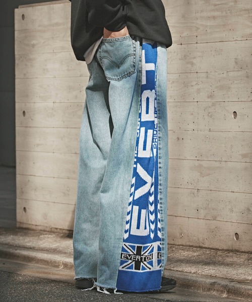 ALL RUNS(オールランズ)の「Sports Muffler Wide Denim Pants サッカーマフラー イージーデニムパンツ(デニムパンツ・メンズ・その他1/その他2/その他3/その他4/その他5・FREE)」の22枚目の写真
