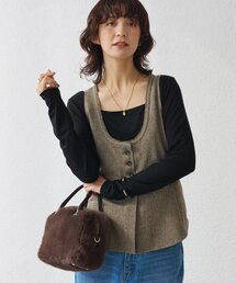 RIVE DROITE | 【セットアップ対応可】ウーリーツイルジレ(ベスト)