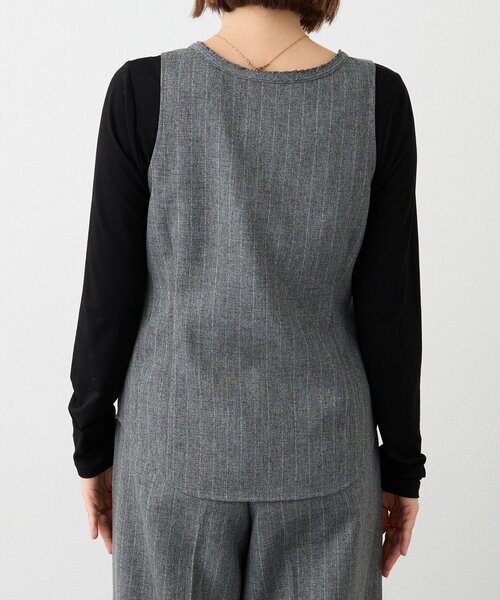 RIVE DROITE（リヴドロワ）の「【セットアップ対応可】ウーリーツイルジレ（ベスト・レディース・ブラウン/グレー・FREE）」の13枚目の写真