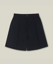 TRADCLUB（トラッドクラブ）の「コテージワンタックリネンライクバミューダパンツ（ブラック）（その他パンツ）」