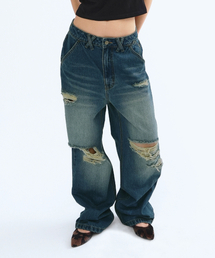 NYXX（エヌワイエックスエックス）の「DESTROYED WASHED DENIM PANTS WASHED BLUE（デニムパンツ）」