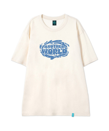 [アナザーワールド]コットンルーズフィット半袖Tシャツ_バターミルク