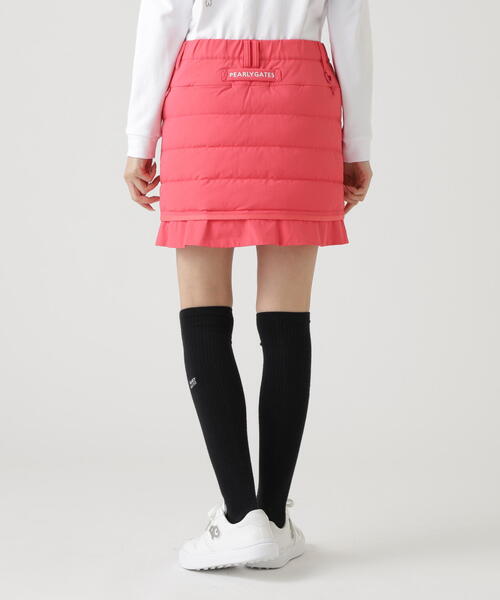 PEARLY GATES（パーリーゲイツ）の「【PEARLY GATES】NyストレッチBIGリップストップ中綿スカート（スカート・レディース・ネイビー/ピンク・SMALL/MEDIUM/LARGE）」の8枚目の写真