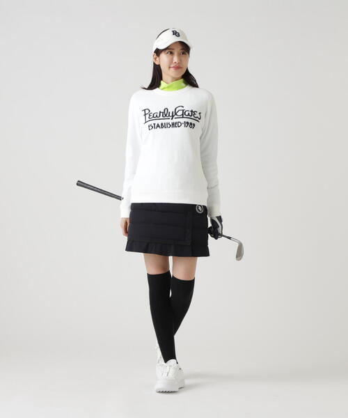 PEARLY GATES】NyストレッチBIGリップストップ中綿スカート（スカート