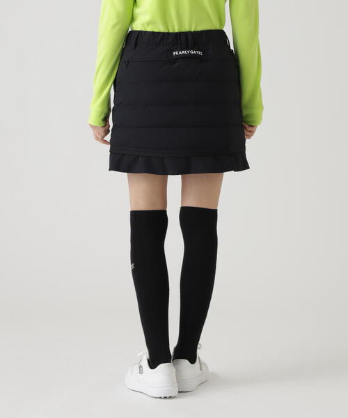 PEARLY GATES】NyストレッチBIGリップストップ中綿スカート（スカート