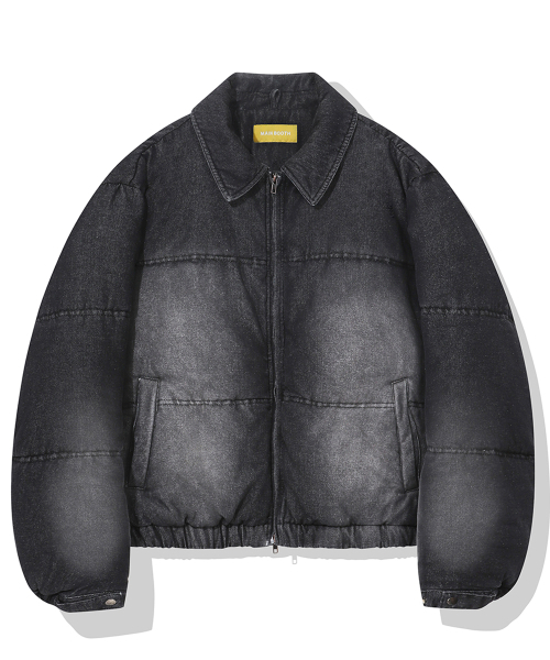 MAINBOOTH(メインブース)の「Vintage Denim Puffer Jacket(BLACK)(ダウンジャケット/コート・レディース・その他・3/2)」の1枚目の写真