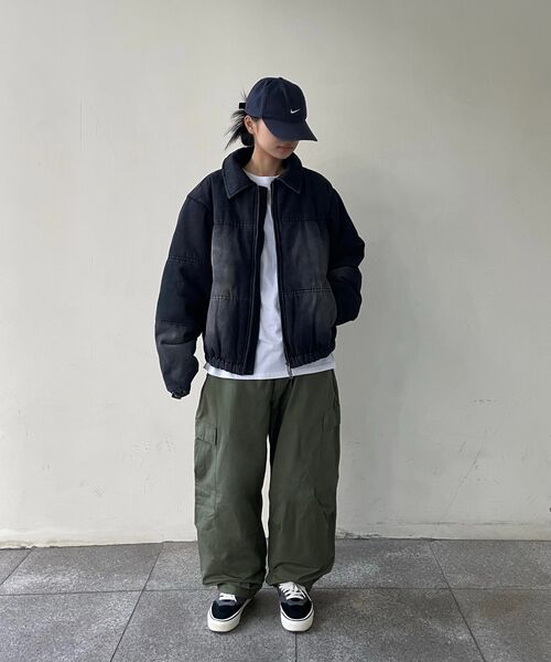 MAINBOOTH(メインブース)の「Vintage Denim Puffer Jacket(BLACK)(ダウンジャケット/コート・レディース・その他・3/2)」の6枚目の写真