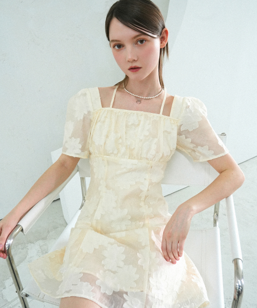 Flower Mini Onepiece BLACK【公式通販】