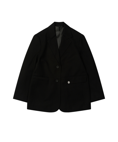 LEATHERY（レザリー）の「アーバンベーシックシングルブレザー[ブラック]（テーラードジャケット・レディース・その他・SMALL/MEDIUM）」の4枚目の写真