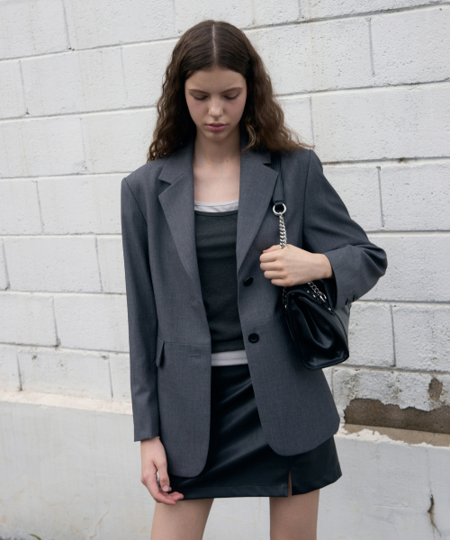 LEATHERY（レザリー）の「アーバンベーシックシングルブレザー[ブラック]（テーラードジャケット・レディース・その他・SMALL/MEDIUM）」の5枚目の写真