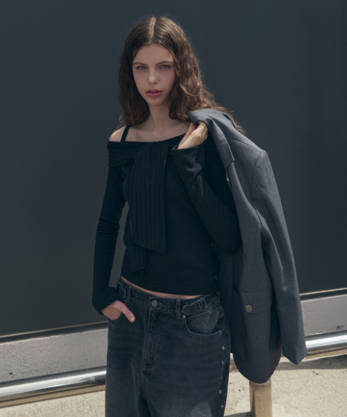 LEATHERY（レザリー）の「アーバンベーシックシングルブレザー[ブラック]（テーラードジャケット・レディース・その他・SMALL/MEDIUM）」の6枚目の写真