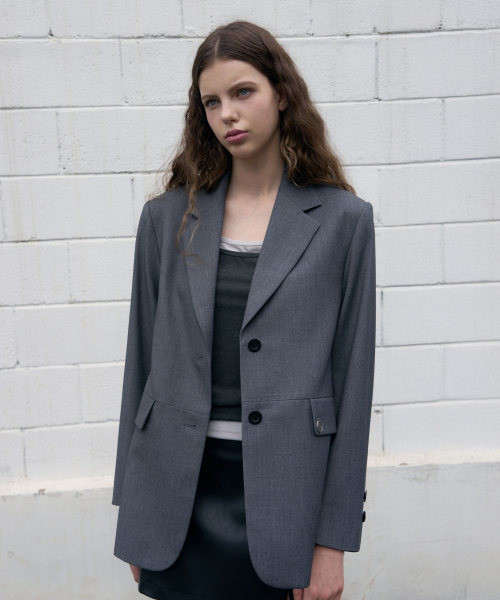 LEATHERY（レザリー）の「アーバンベーシックシングルブレザー[ブラック]（テーラードジャケット・レディース・その他・SMALL/MEDIUM）」の7枚目の写真