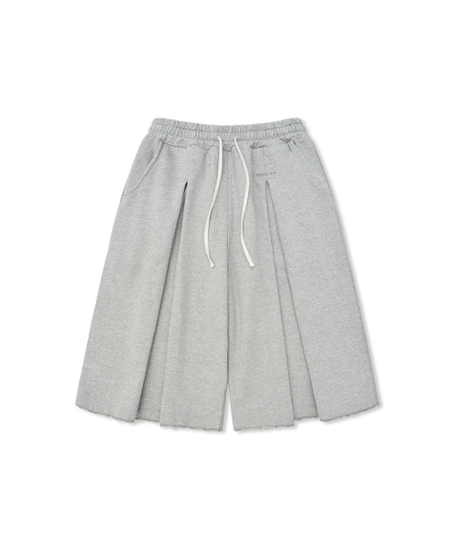 ANGLAN（アングラン）の「Valley Tuck Sweat Half Pants - Melange Grey（その他パンツ・メンズ・その他・ONE SIZE）」の10枚目の写真
