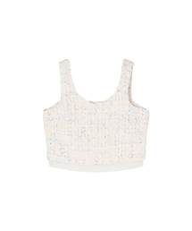 MAYVERU（メイバーユー）の「Tento Tweed Vest _ Ivory（ベスト）」