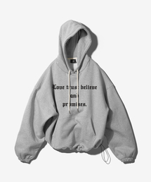 FANSHOW（ファンショー）の「ネバー ディプロマ ストリング ミドル丈 フーディー - メランジ（パーカー）」