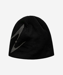 BLR（ビーエルアール）の「BLR Curved Logo Beanie Black/Gray（ニットキャップ/ビーニー）」