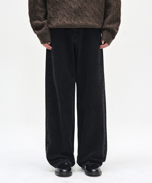 DECET（デケト）の「[CALIK DENIM]Mid Rise Wide Jeans DCPT027PBlack（デニムパンツ・レディース・その他・26/28/30/32/34）」の9枚目の写真