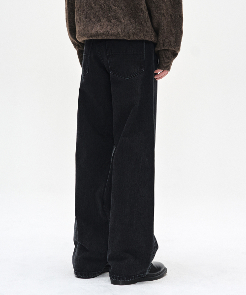 DECET（デケト）の「[CALIK DENIM]Mid Rise Wide Jeans DCPT027PBlack（デニムパンツ・レディース・その他・26/28/30/32/34）」の11枚目の写真